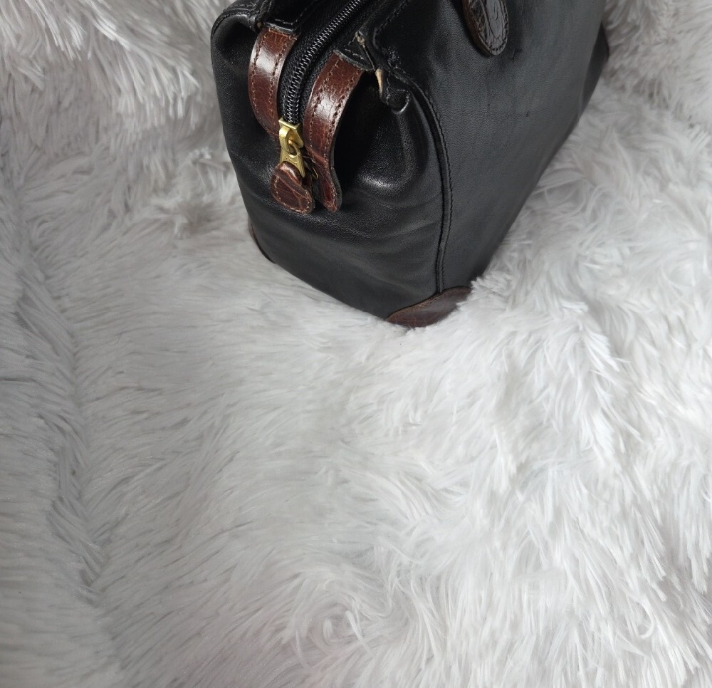 Classic Black and Brown Brahmin Women's Top-Handle Satchel - Picture 2 of 10